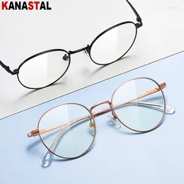 Sunglasses Frames Women Titanium Eyeglasses Frame Myopia Lenses Blue Light Blocking Ultralight Reading Glasses Men Optical Prescription