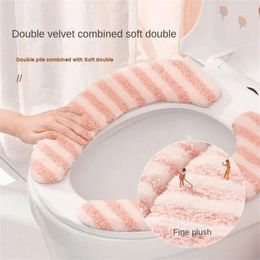 Toilet Seat Covers Mat Pad Household Electrostatic Adsorption Supplies Sticker Washable Warmer Adhesive