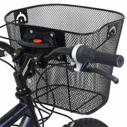 Basket For Mtb Mountain Bike Cycling Bicycle Front Foldable Riding Rear Pannier 240329