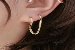 Double Pierced OnePiece Earrings Simple Personality Girl Earrings Single Short Ear Buckle Friend Gift Retro Fashion Jewelry1575421