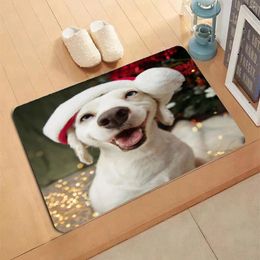 Carpets Smiling Dog Pattern Carpet Entrance Doormat Non-slip Living Room Kitchen Bedroom Decor Rug Floor Mats Home