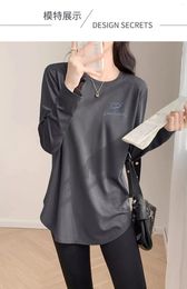 Women's T Shirts Super Nice Irregular Bottoming For Women Western Style Unique Loose Spring And Autumn Long-sleeved T-s