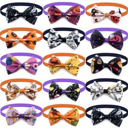 Dog Apparel Halloween Pet Bow Ties For Small Puppy Cat Holiday Grooming Products Tie Accessories