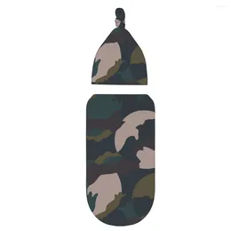 Blankets Earth Camouflage Baby Swaddle Blanket For Born Receive