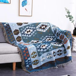 Blankets Dust-proof Geometry Kids Infant Sleeping Blanket Home Chair Couch Plaid Women Manta Beach Cape Mantals