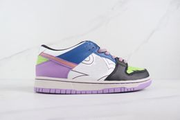 With Box Powerpuff Girls Mojo Jojo Running Shoes Men White Black Purple Blue Sports Sneaker