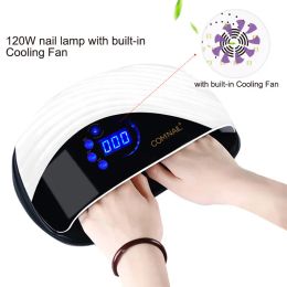 Trimmer Uv Led Nail Lamp Dryer with Lcd Touch Screen for Gel Polish Timer Fast Drying Nonharmful Nail Supplies for Professionals Tools
