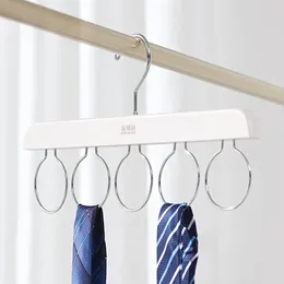 Hangers Clothes Hanger Solid Wood White Hanging Scarf Tie Stockings Rack High-End Suitable For Wardrobe Storage Balcony Home NordicStyle