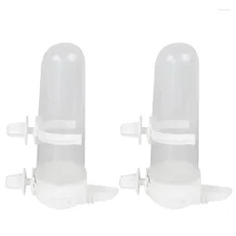 Other Bird Supplies Feeder Box Water Dispenser For Parrots Automatic Birds Feeding Small Food Birdcage Accessories 2PCS