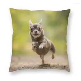 Pillow Chihuahua Dog Cover Two Side Print Animal Pattern Floor Case For Living Room Cool Pillowcase Home Decor