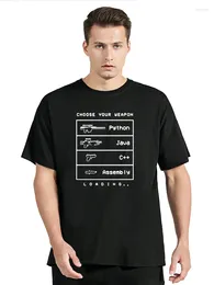 Men's T Shirts Funny Computer C Language Java Programmer Shirt Men O-Neck Cotton Developer T-shirt Clothing Oversized Tshirt