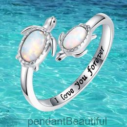 New Turtle Imitation Protein Open Ring Gift Ring Personalised Fashion Jewellery