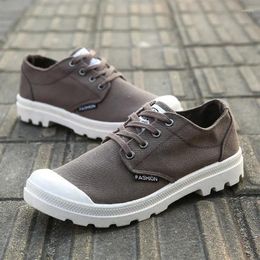 Casual Shoes Simple Men Shoe Spring Canvas Low-top Student Trend Breathable Sports Hiking Chaussure Homme 2024