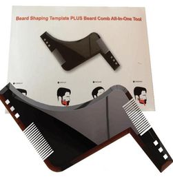 New Comb Beard Bro Shaping Tool Sex Man Gentleman Beard Trim Template Hair Cut Hair Moulding Trim Template Beard Modellin b7465531752