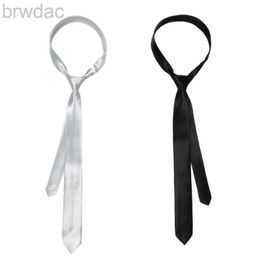 Bolo Ties Women Skinny Scarf Long Necktie Skinny Tie JK Uniform Tie Drop shipping 240407