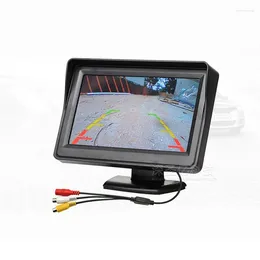 4.3 Inch HD Desktop Car Vehicle Display Screen 2-Channel Video Input Visual Reversing Image Priority Playback Monitor