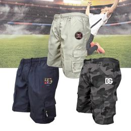 Mens Summer selling Casual Fashion Shorts Hiking Outdoor Wear Splicing with Pocket Overalls 240407