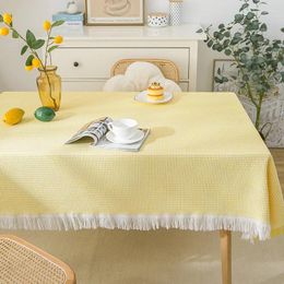 Table Cloth Cotton And Linen French Tablecloth Light Luxury Birthday Po White Japanese E9S3749