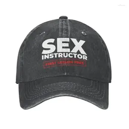 Ball Caps Punk Unisex Cotton Sex Instructor Baseball Cap Adult Adjustable Dad Hat Women Men Outdoor