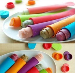 Silicone Ice Pop Mould Popsicles Mould with Lid Ice Cream Makers Push Up Ice Cream Jelly Lolly Pop For Popsicle 1535cm7700675