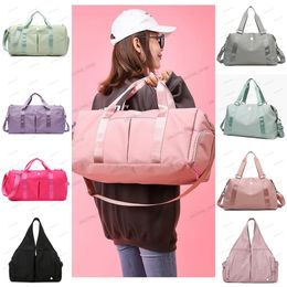 LU-203 Unisex Handbags Women men Travel Beach Duffel Bag Shoulder Bags Large Capacity Waterproof Fitness Yoga Exercise Cross Body Bags outdoor totes