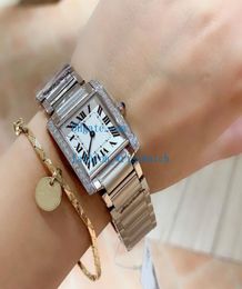 womens watches chronograph quartz movement w4ta0008 25x20mm white dial diamond bezel steel bracelet 316l luxury sapphire wristwatc8591022