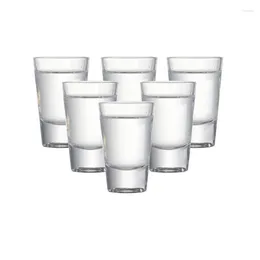 Wine Glasses Set Of 6 80ml S Heavy Base Machine Made Liquor For Vodka Mixed Spirit Drinks With Bar Wedding Party 2.7oz