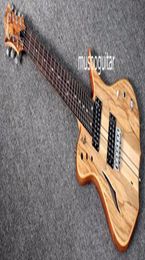 New Brand Electric 7 String Guitar With Semi Hollow body locking tuner neckthru9685823