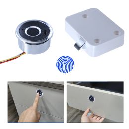 Lock Smart Fingerprint Drawer Lock Office File Cabinet Door Locker Small Antitheft Lock Drawer Security Padlock Accessories