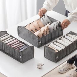 Storage Bags 3Pcs/Set Bra Underwear Foldable Drawer Oxford Cloth Organisers Case Ties Socks Scarf Closet Divider Box