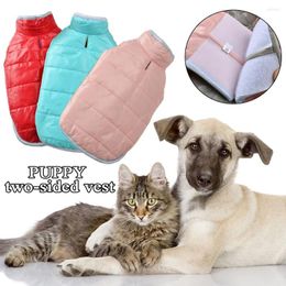 Dog Apparel Double-sided Puppy Vest Waterproof Pet Coat For Winter Warm Small T-shirt Adjustable Chihuahua