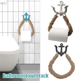 Holders Toilet Paper Holder Hemps Rope Vintage Innovative Toilet Roll Holder For Bathroom Towel Curtain Coat Towel Hanging Home Hotel