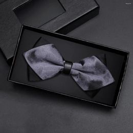 Bow Ties A Men's Tie With Black Bottom Triangle Business Commuting High-end British Personality Fashion Formal Wear