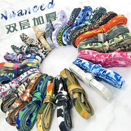 1 pair 120cm Camouflage outdoor personalized shoelace