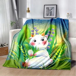 Blankets Twelve Chinese Zodiac Signs Pattern Printing Manta Sofa Bed Cover Soft Blanket Plaid Warm Flannel Throw Fans Gif