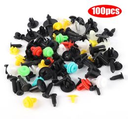 10050pcs Car Fastener Clips Rivet Pin Retainer Auto Bumper Door Interior Decoration Plastic Panel Random Screw Clip Kit Mixed9955032