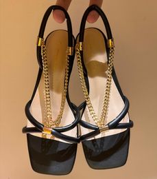 2024 Nuovi sandali gianvito rossi sandali tacchi piatti scarpe tallone per donne designer sandals sandals a piede oro sandali