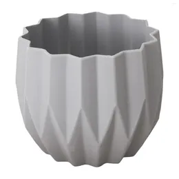 Vases Small Plastic Flower Vase Break Resistant Geometric Style Accent For Living Room Table Home Office