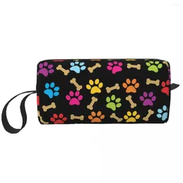 Storage Bags Colorful Dog Pattern Cosmetic Bag Women Fashion Large Capacity Makeup Case Beauty Toiletry