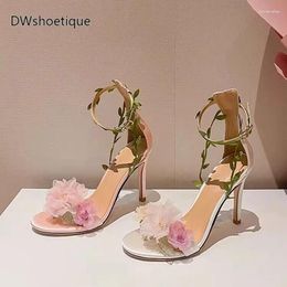 Sandals Summer Flower Women Buckle Strap Sexy Slides