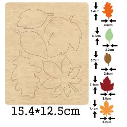 accessories Variety Leaves Cut Wood Dies 2020 New Die for Leather Cloth Paper Craft Wooden Die Fit Common Die Cutting Hines on the Market