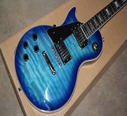 Quality is the first Left handed electric guitar lefthanded cloud maple veneer blue7744747