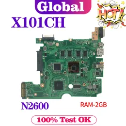 Motherboard KEFU Notebook Mainboard For ASUS Eee PC X101CH X101C Laptop Motherboard N2600 2GB/RAM MAIN BOARD REV:3.1