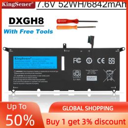 Cases Kingsener Dxgh8 Laptop Battery for Dell Xps 13 9380 9370 7390 for Dell Inspiron 7390 2in1 7490 G8vcf H754v 0h754v P82g 52wh
