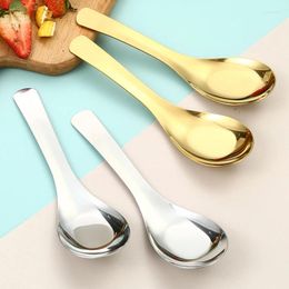 Spoons 1Pcs Creative Handle Wall Hanging Spoon Stainless Steel Children Tableware Tea Coffee Stirring Party Supply