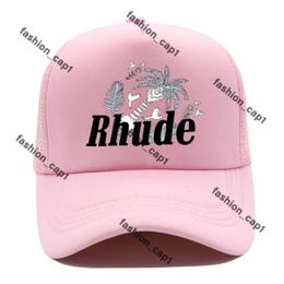 2024 Ball Caps New Casual Wide Brim Outdoor Sunscreen Rhude Baseball Cap Men Women High Quality Streetwear Green Blue Adjustable Hat Ruhde Hat Rhode Hat Chrome Hat 638