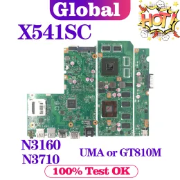 Motherboard X541S Mainboard For ASUS VivoBook X541SC A541SC F541SC D541SC R541SC Laptop Motherboard N3060/N3160/N3710 GT820M/GT810M/UMA