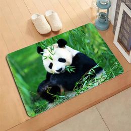 Carpets Panda Pattern Carpet Entrance Doormat Non-slip Living Room Kitchen Bedroom Decor Rug Floor Mats Home