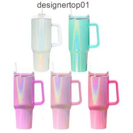 Stanleiness wholesale New Quencher H20 40oz Stainless Steel Tumblers Cups With Silicone Handle Lid and Straw 2nd Generation Car Mug Vacuum Insulated 40 oz Wate 6ZC6