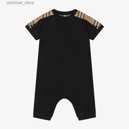 Rompers Baby Jumpsuit Boys Romper Toddler Kids Lapel Single Breasted Jumpsuits Designer Infant Onesie Newborn Casual clothes L47